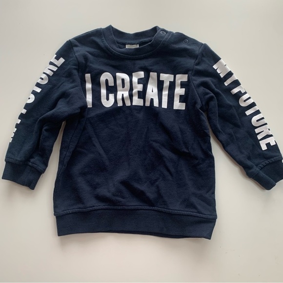 H&M Other - H&M Navy Kids Sweatshirt with White Lettering